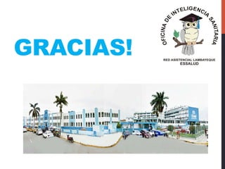 GRACIAS! RED ASISTENCIAL LAMBAYEQUE
ESSALUD
OFICINADE
INTELIGENCIA
SANITARIA
 