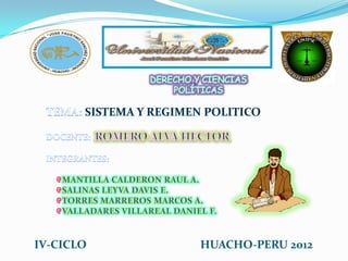IV-CICLO   HUACHO-PERU 2012
 