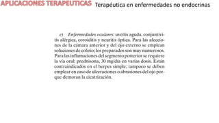 Terapéutica en enfermedades no endocrinas
 