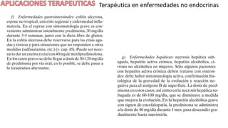 Terapéutica en enfermedades no endocrinas
 