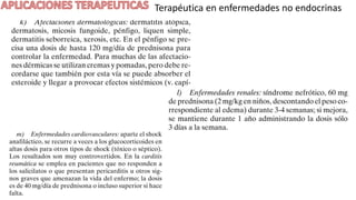 Terapéutica en enfermedades no endocrinas
 