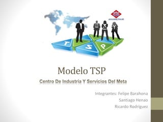 Modelo TSP
Integrantes: Felipe Barahona
Santiago Henao
Ricardo Rodríguez
 