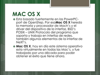 Expocion mac os | PPTX