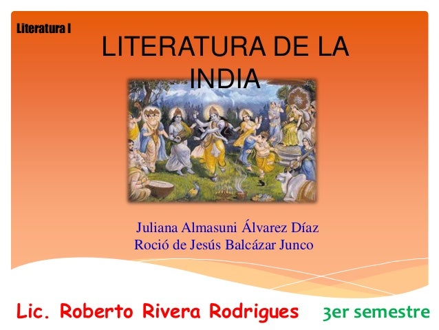 LITERATURA DE LA INDIA