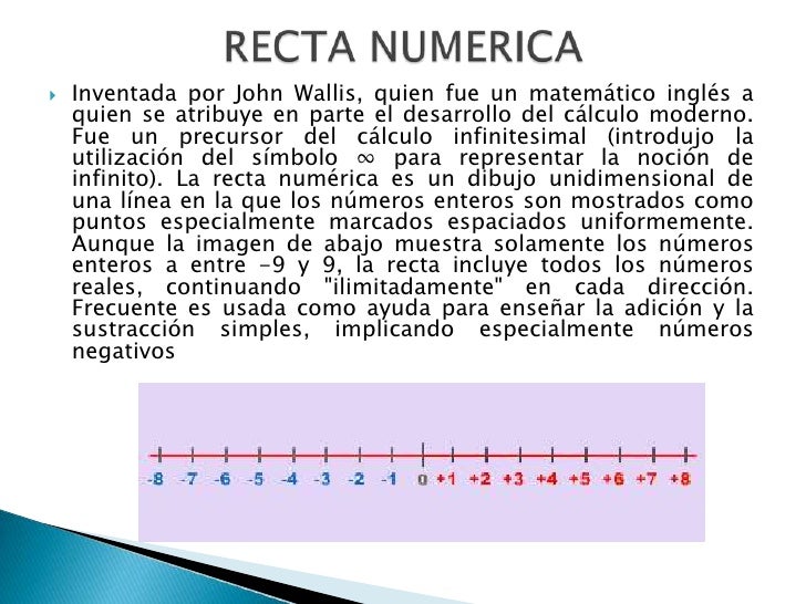 Para Que Sirve La Recta Numerica