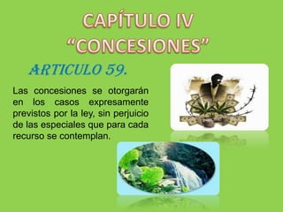 ARTICULO 58.Mientras se encuentre vigente un permiso de estudios no podrá concederse otro de la misma naturaleza, a menos que se refiera a aplicaciones o utilizaciones distintas de las que pretenda el titular, ni otorgarse a terceros el uso del recurso materia del permiso.