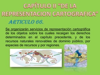CAPÍTULO I “DEL REGISTRO Y CENSO”ARTICULO 64.ARTICULO 65.Se hará el censo de las aguas y bosques en predios de propiedad privada.Los propietarios estarán obligados a declarar los derechos que sobre tales recursos tengan. Quienes incumplan esta obligación estarán sujetos a apremios y sanciones hasta cuando efectuaren tal declaración.Las concesiones, autorizaciones y permisos para uso de recursos naturales de dominio público serán inscritos en el registro discriminado y pormenorizado que se llevará al efecto.