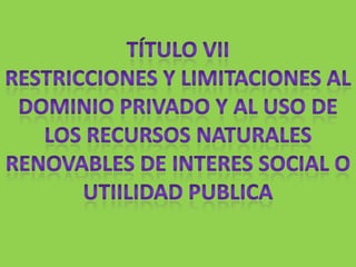 CAPÍTULO II “DE LA REPRESENTACION CARTOGRAFICA”ARTICULO 66.Se organizarán servicios de representación cartográfica de los objetos sobre los cuales recaigan los derechos determinados en el capítulo precedente, y de los recursos naturales renovables de dominio público, por especies de recursos y por regiones.