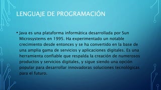 documentación simple de como desarrollar un compilador en java | PPTX