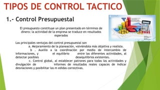 expo control tactico para el tespo control tactico | PPTX