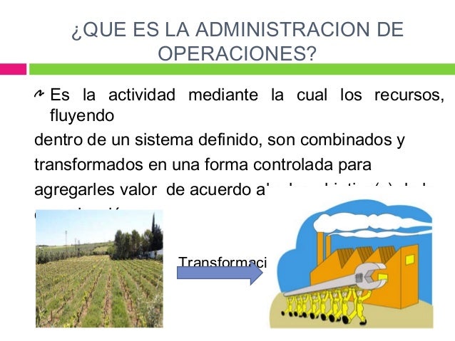 administracion de operaciones