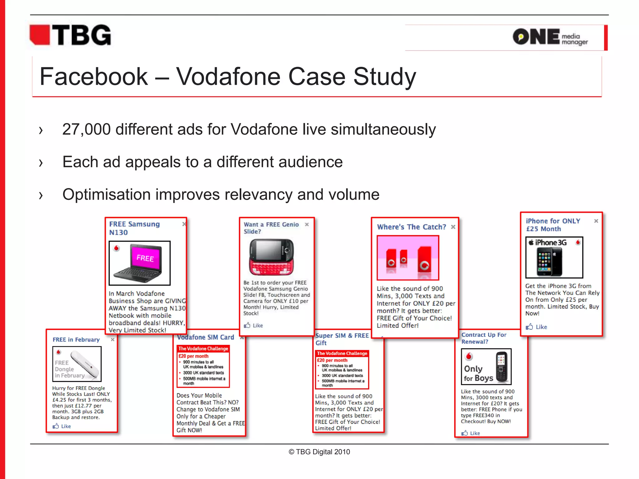 Facebook CPCs© TBG Digital 2010