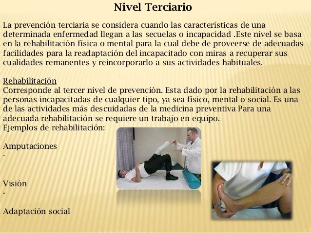 niveles de prevencion y acciones de enfermeria en el