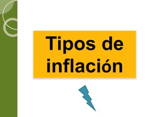 Tipos de
inflación
 