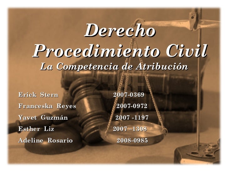 La competencia de atribución