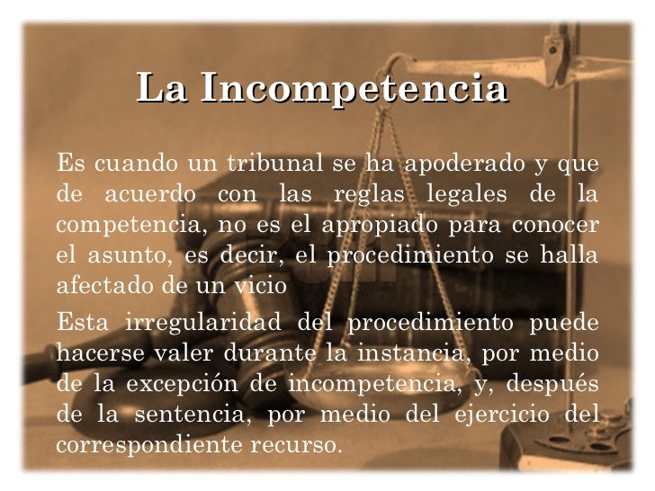 La competencia de atribución