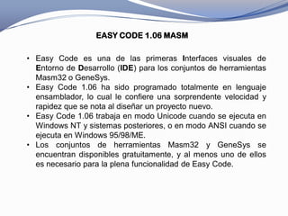 Entorno Easy Code | PDF