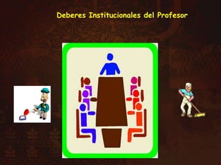 Deberes Institucionales del Profesor