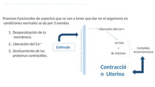 Fisiologia de la contractilidad uterina dr. velasquez r1 5.pptx