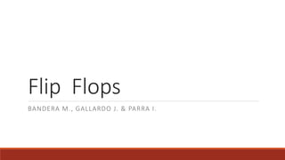 Flip Flops
BANDERA M., GALLARDO J. & PARRA I.
 