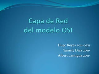 Hugo Reyes 2011-0371
Yamely Diaz 2011-
Albert Lantigua 2011-
 
