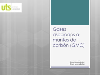 Gases
asociados a
mantos de
carbón (GMC)
Sindy Lorena Ardila
Cinzia Lorena Zullian
 