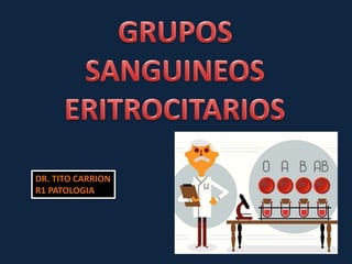 DR. TITO CARRION
R1 PATOLOGIA
 