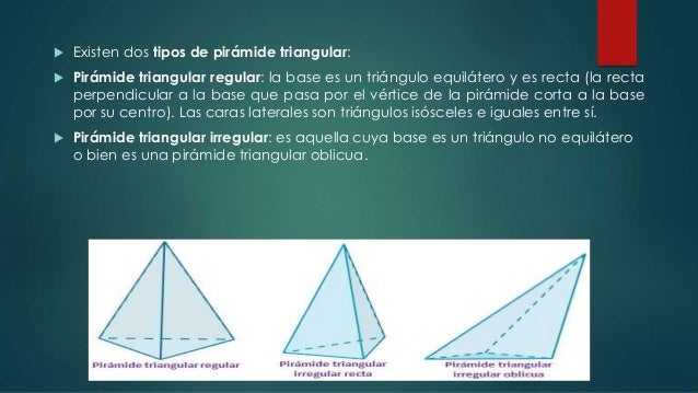 Pirámide de base triangular y cuadrada