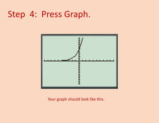 Step 4: Press Graph. 
Your graph should look like this.  