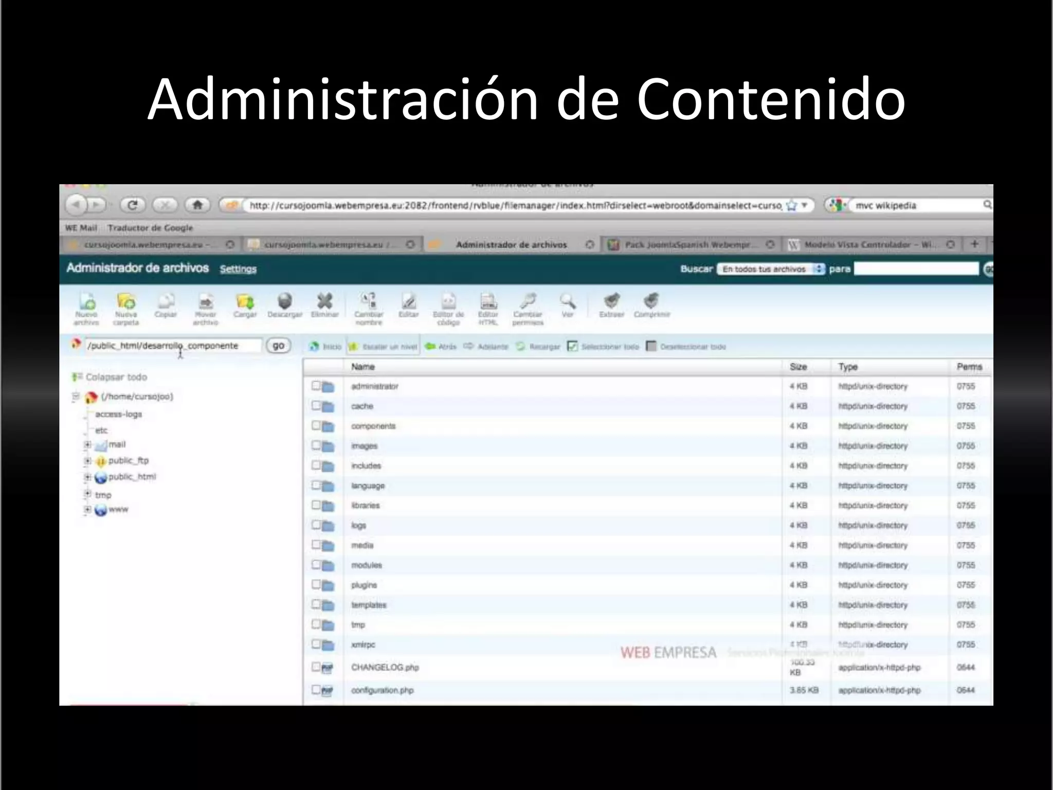 Administración de Contenido