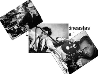 Zona de trabajo para los cineastas
“Lo visible y lo visual”
 