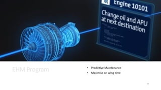EHM Program • Predictive Maintenance
• Maximise on wing time
49
 
