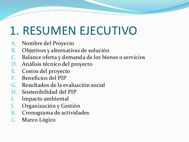 formatos de resumen ejecutivo