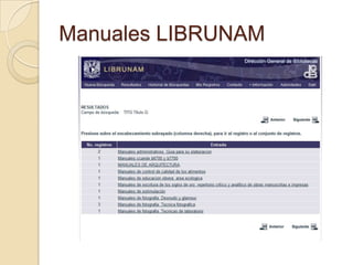 Manuals LIBRUNAM