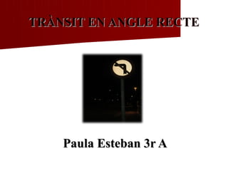 TRÀNSIT EN ANGLE RECTE




    Paula Esteban 3r A
 