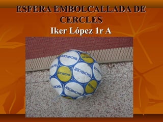 ESFERA EMBOLCALLADA DE
        CERCLES
      Iker López 1r A
 