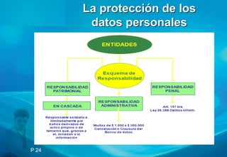 La protección de los
        datos personales




P 24
 
