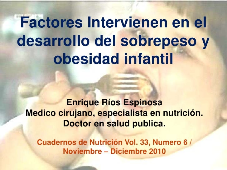 Factores Intervienen en el desarrollo del sobrepeso y