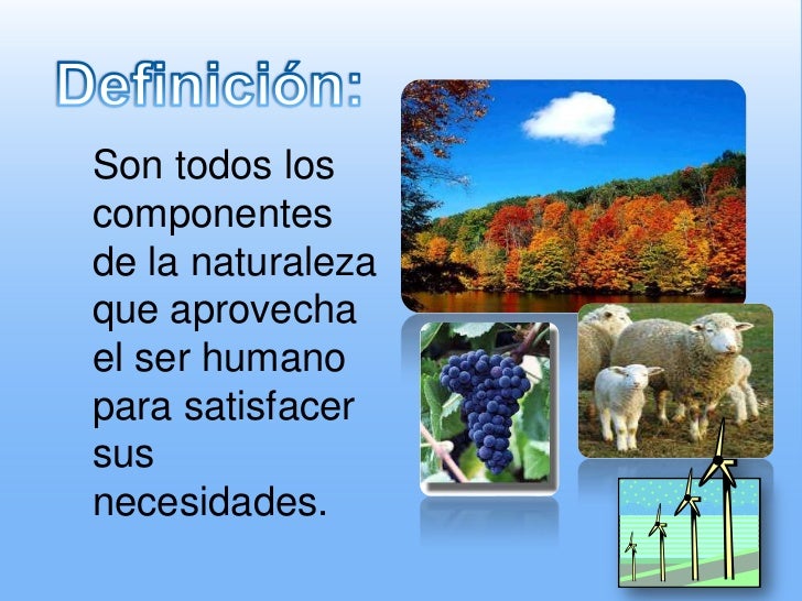 Los Recursos Naturales Los Recursos Naturales