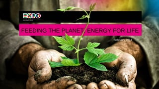 FEEDING THE PLANET, ENERGY FOR LIFE
February 2014

 