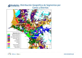 Distribución Geográfica de Segmentos por
Conos y Distritos
 