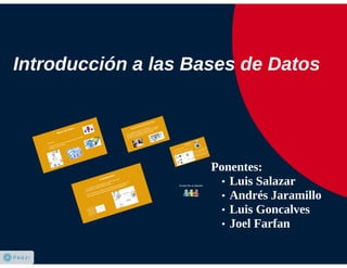 Introduccion a las bases de datos