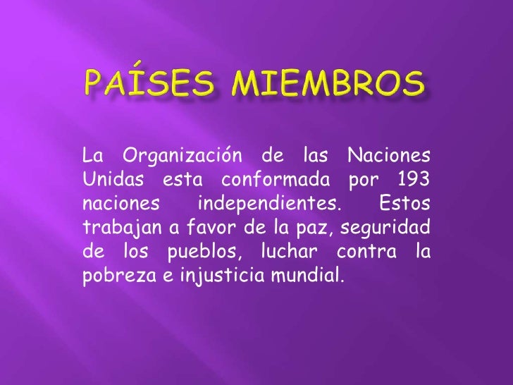 NACIONES UNIDAS (ONU)