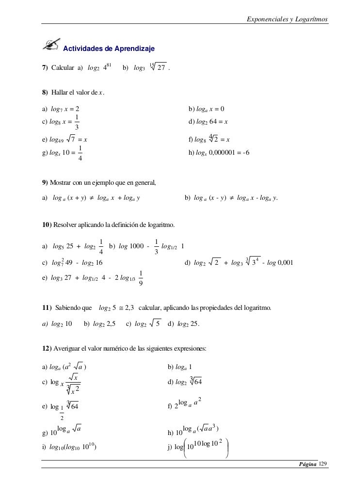 128 log2 Exponenciales logaritmos 128 log2 Exponenciales logaritmos