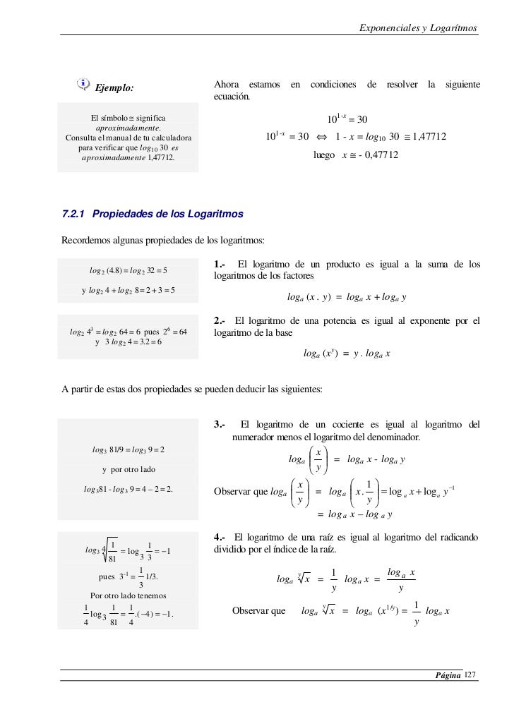 log2 24 logaritmos Exponenciales