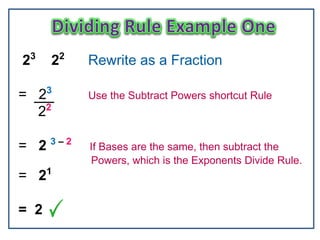 Dividing Exponents | PPTX