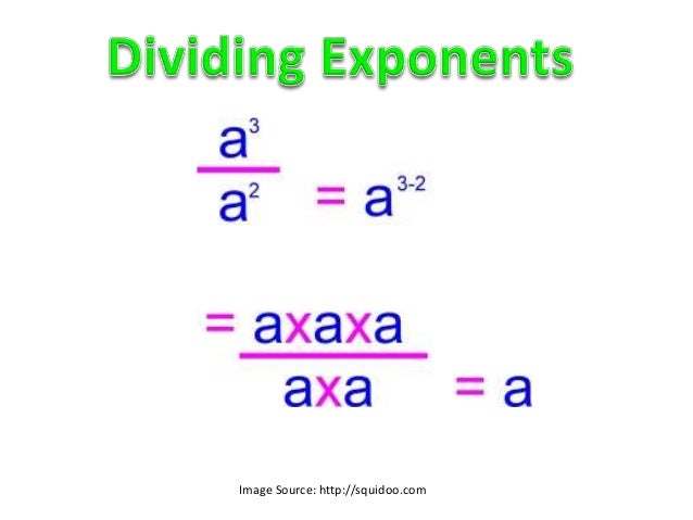 Dividing exponents