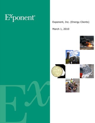 Exponent, Inc. (Energy Clients)


March 1, 2010
 