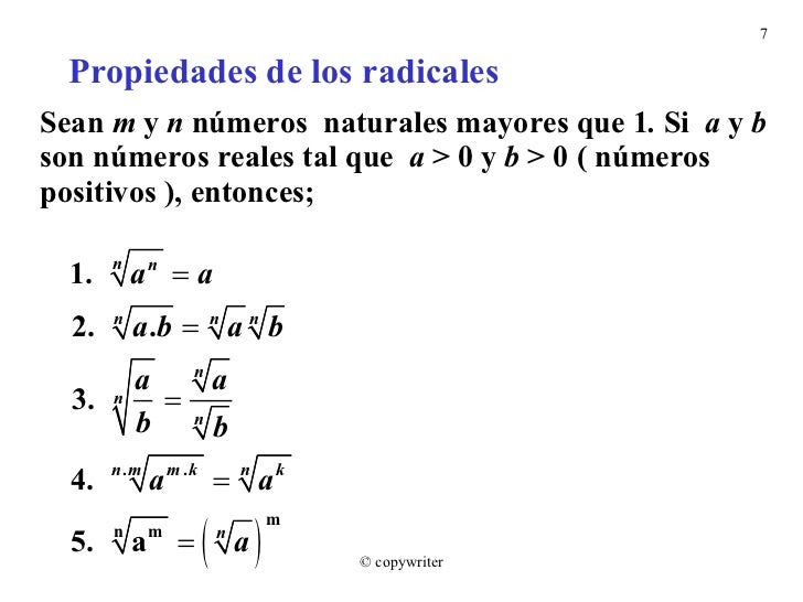 Exponentes Racionales Y Radicales