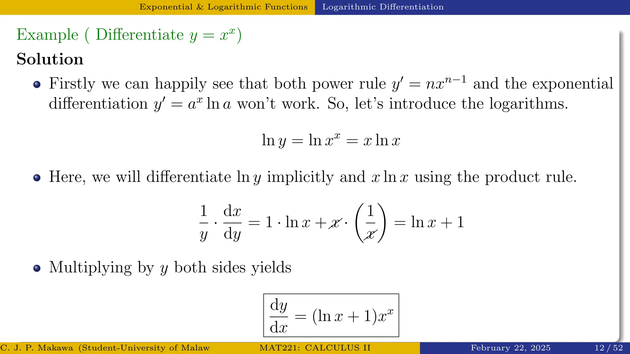 MAT221: CALCULUS II | Transcendental Functions -Exponential and ...